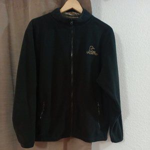 Womens Ducks Unlimited Black Fleece Soft Full Zip Jacket Embroidered Logo Large